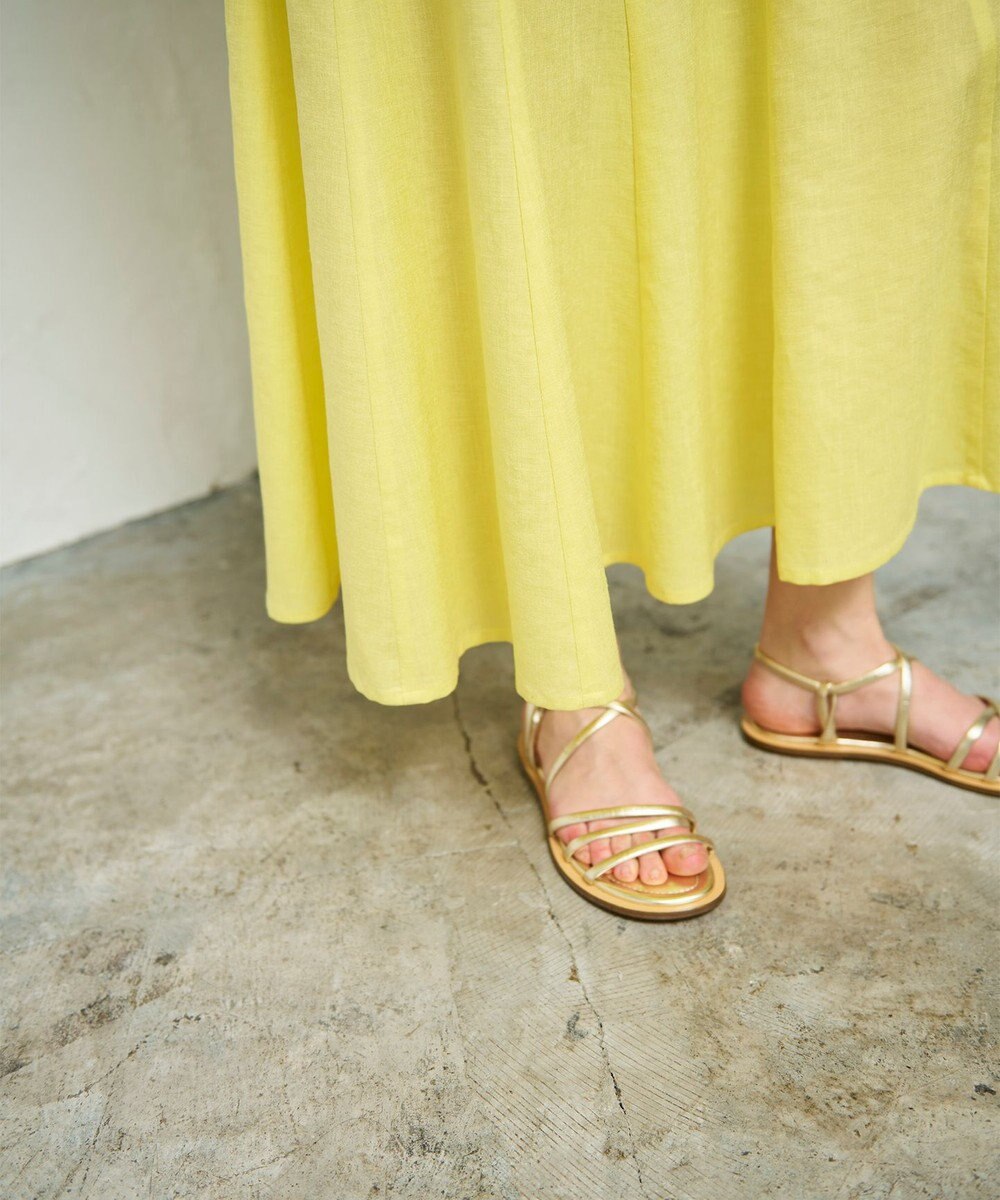 GRACE CONTINENTAL トリアセリネンフレアマキシ 