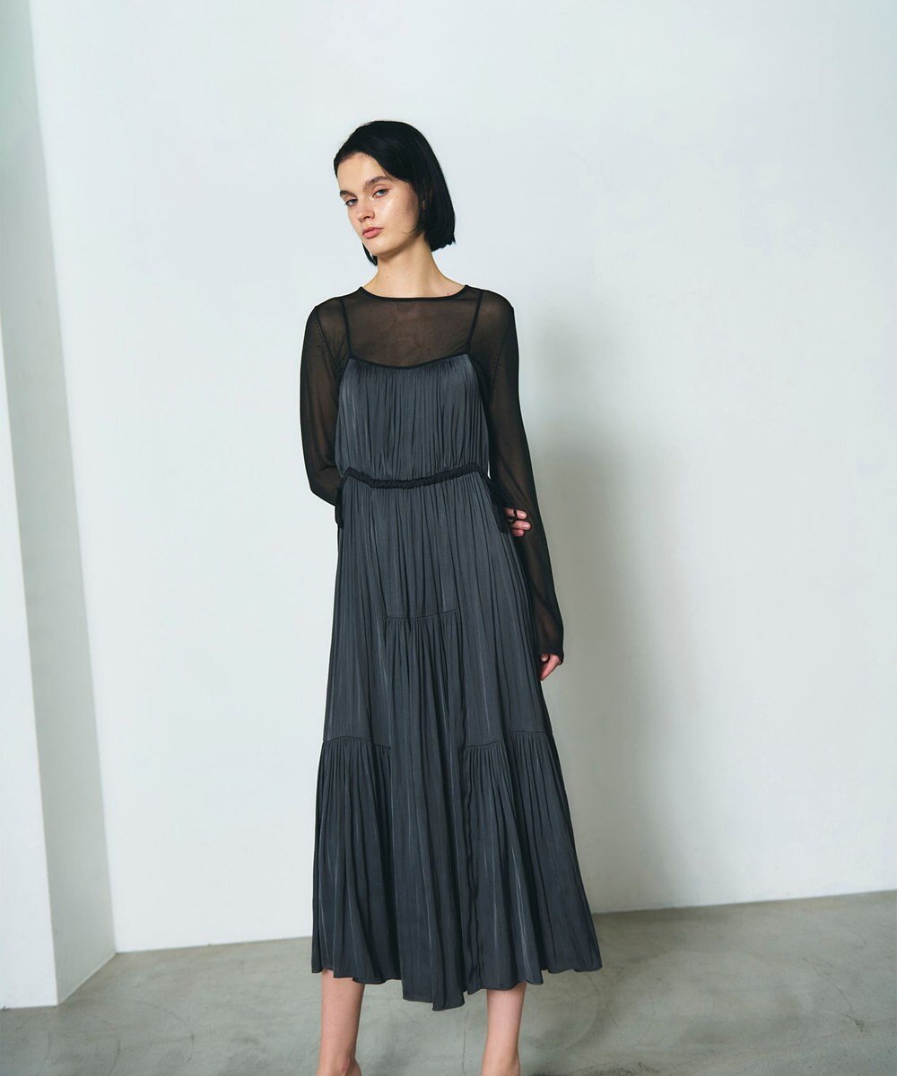 GRACE CONTINENTAL ギャザーキャミソールワンピース 