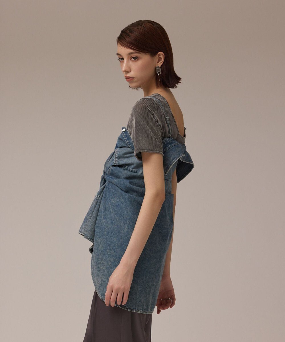 GRACE CONTINENTAL デニム2WAYシャツ 