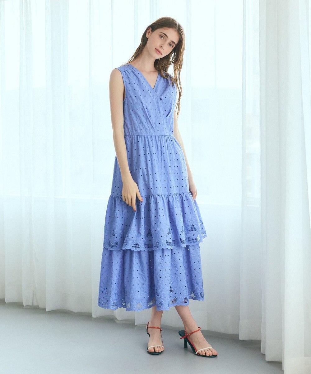 GRACE CONTINENTAL カットワークembドレス 