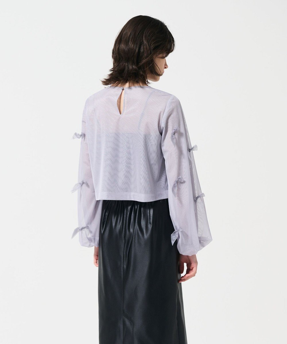 GRACE CONTINENTAL リボンチュールトップ 