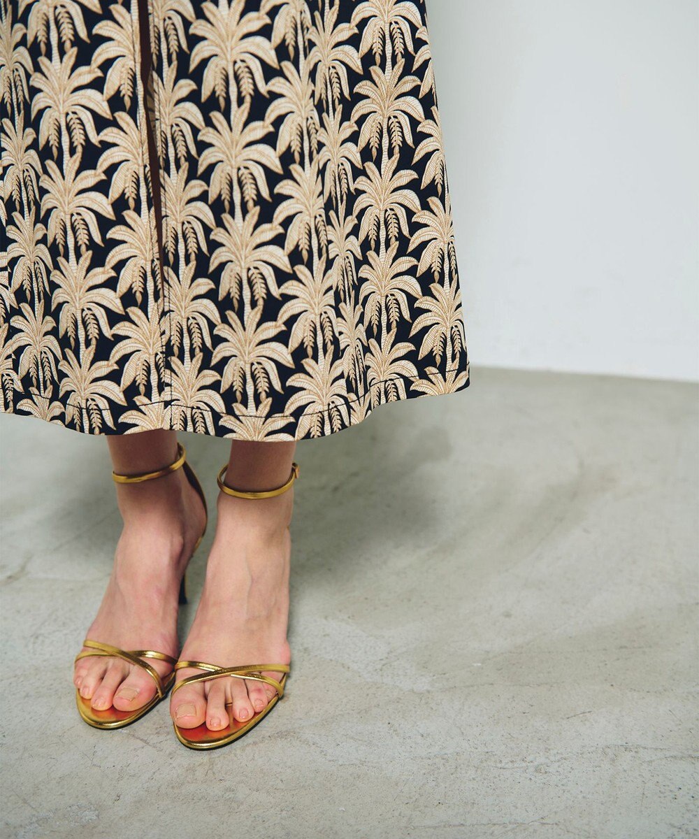 GRACE CONTINENTAL パームモチーフカーゴスカート