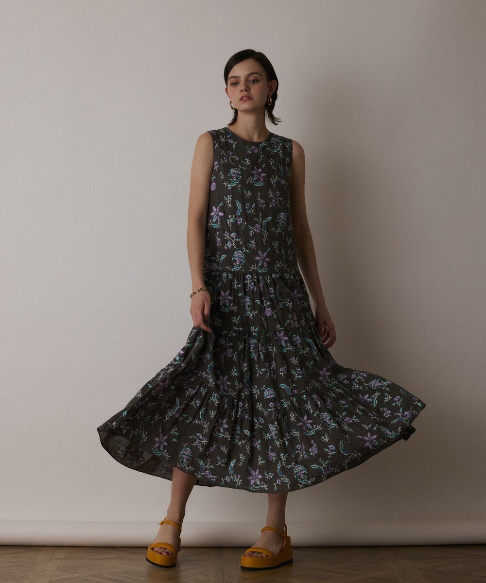 GRACE CONTINENTAL ティアードロングワンピース