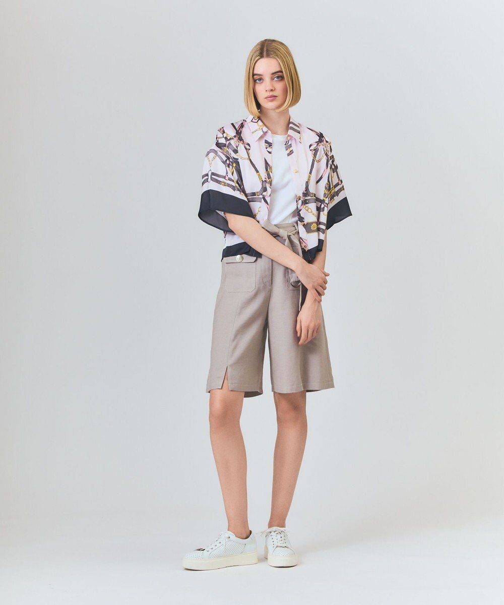 GRACE CONTINENTAL マリンスカーフプリントシャツ