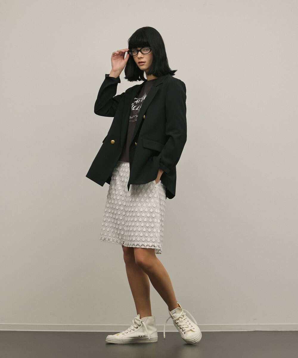 GRACE CONTINENTAL バックタックテーラードジャケット 