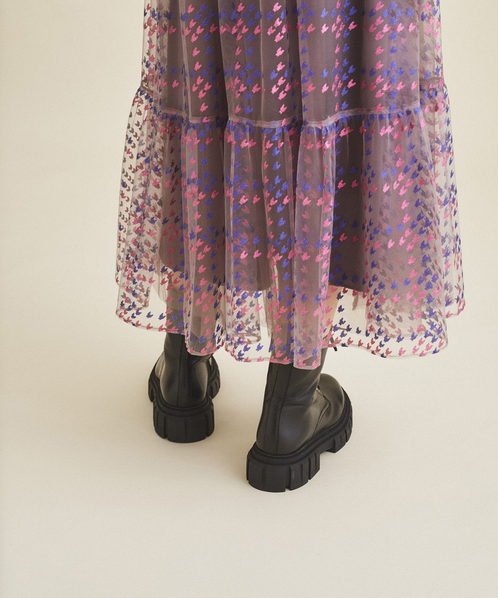 グレンチェックチュールスカート Grace Continental Grace Continental グレースコンチネンタル 通販 グレンチェックチュールスカート Grace Continental Grace Continental グレースコンチネンタル 通販