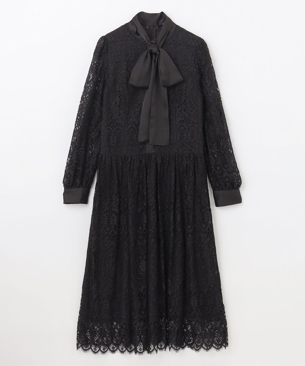 GRACE CONTINENTAL レースボウタイワンピース 