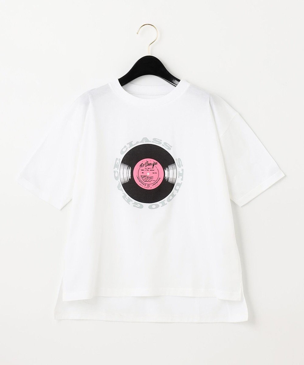 GRACE CONTINENTAL レコードプリントTシャツ 