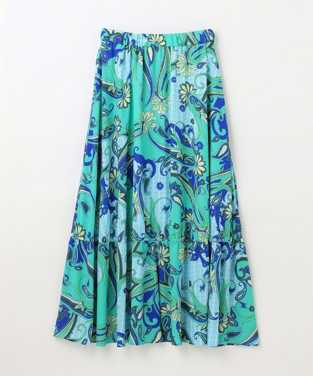 GRACE CONTINENTAL ペイズリープリントギャザスカート