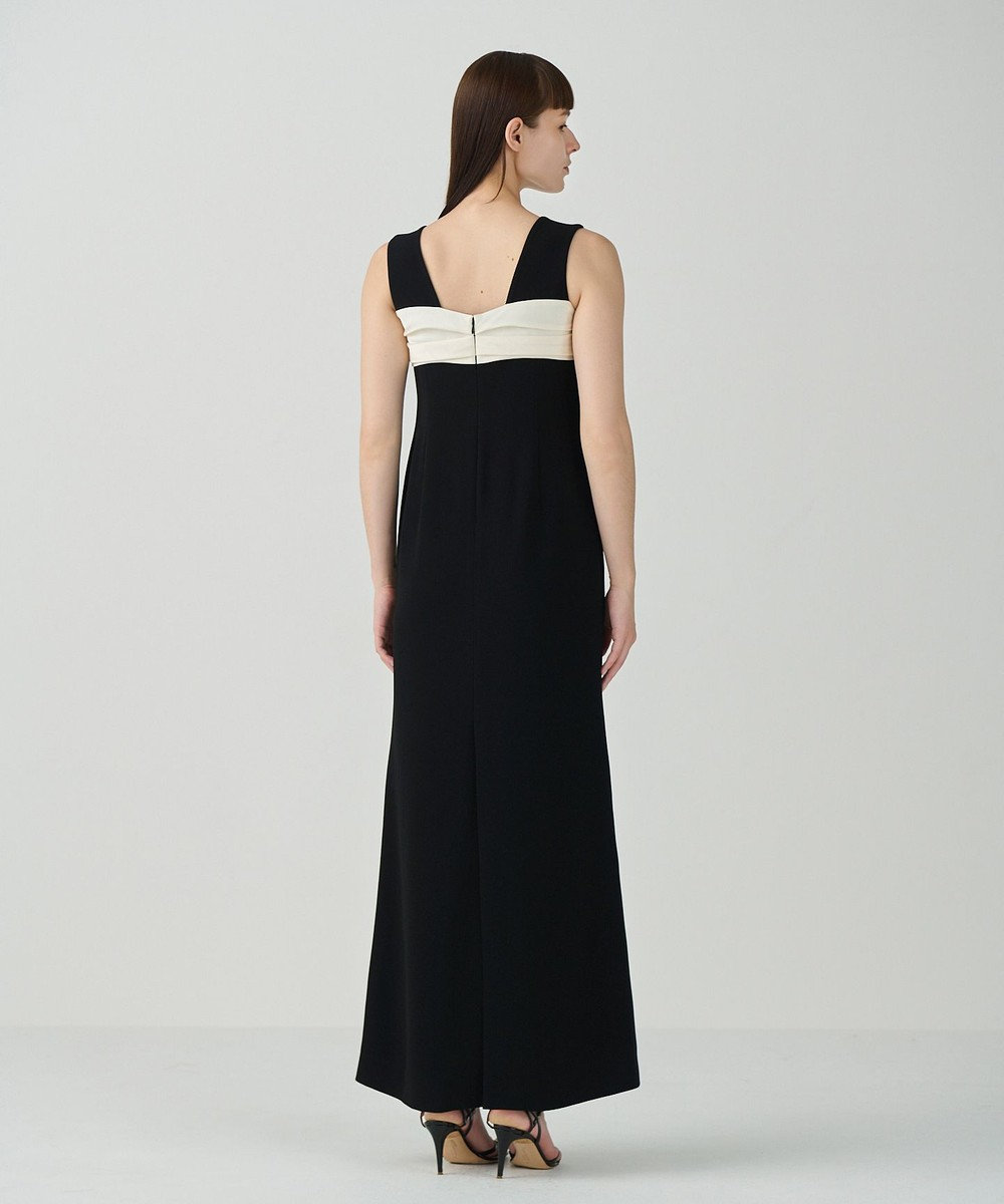 GRACE CONTINENTAL サテンリボンロングドレス