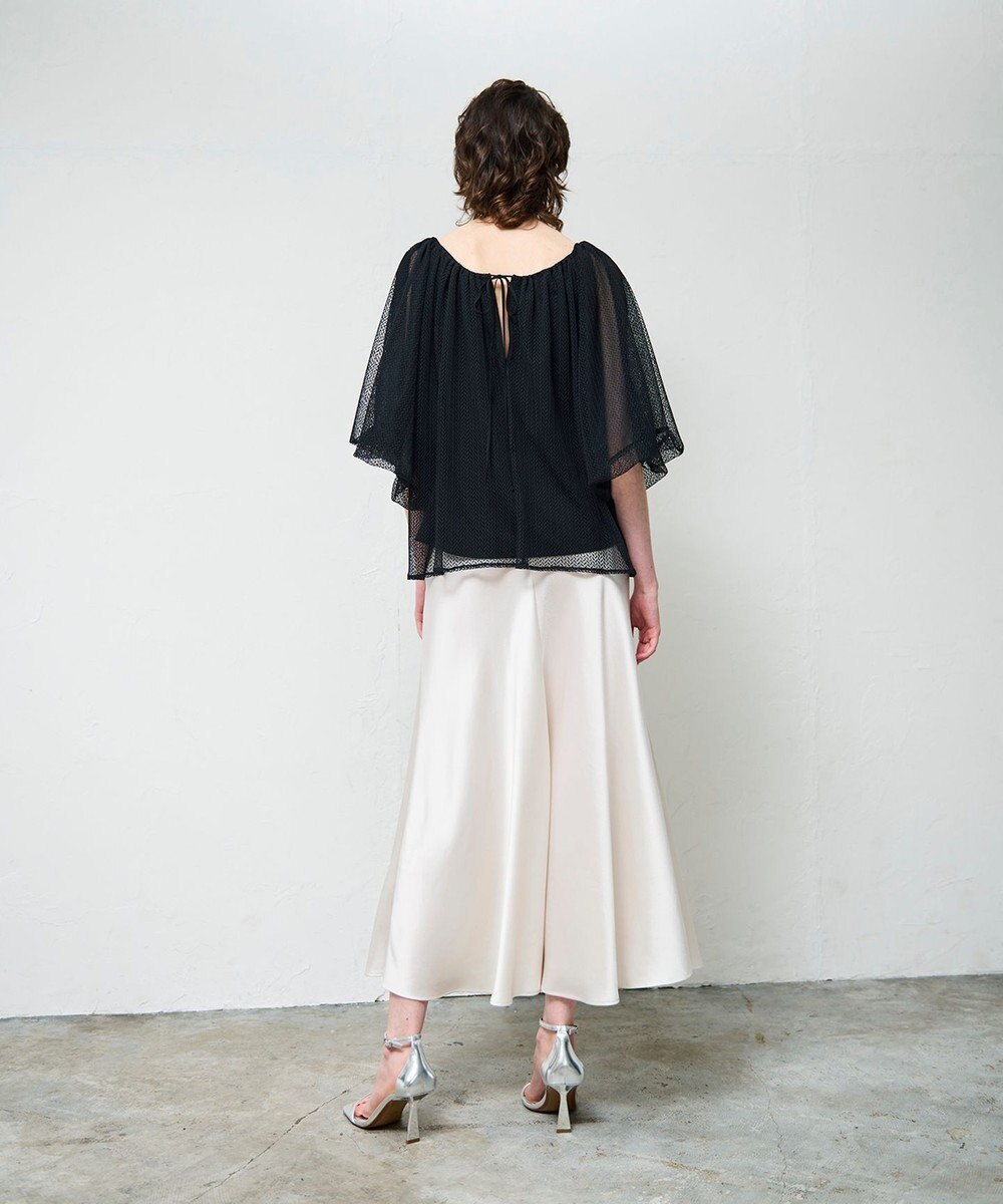 GRACE CONTINENTAL レイヤードチュールトップ 