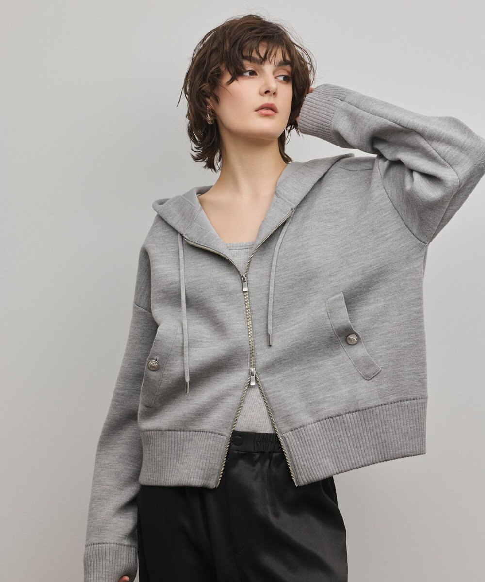 GRACE CONTINENTAL フォルムニットパーカー 