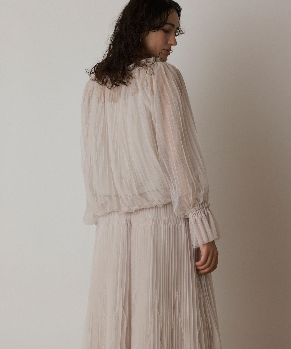 GRACE CONTINENTAL チュールプリーツトップ