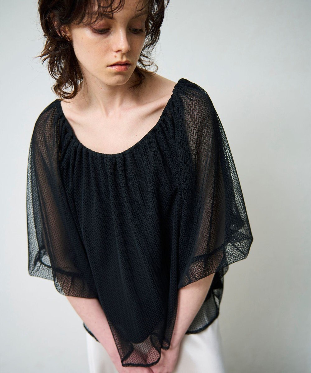 GRACE CONTINENTAL レイヤードチュールトップ 