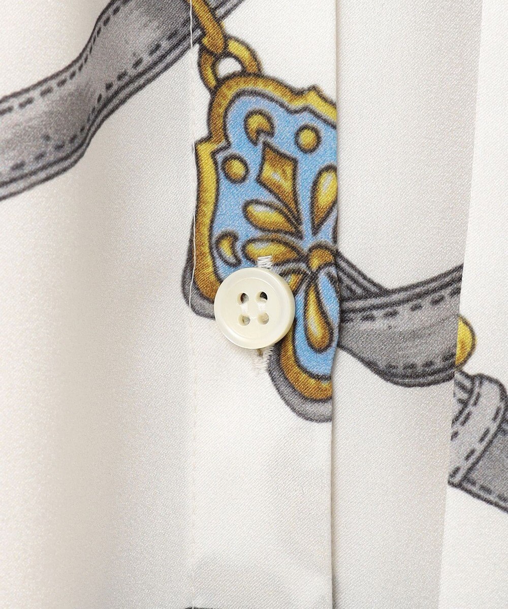 GRACE CONTINENTAL スカーフプリントシャツドレス 