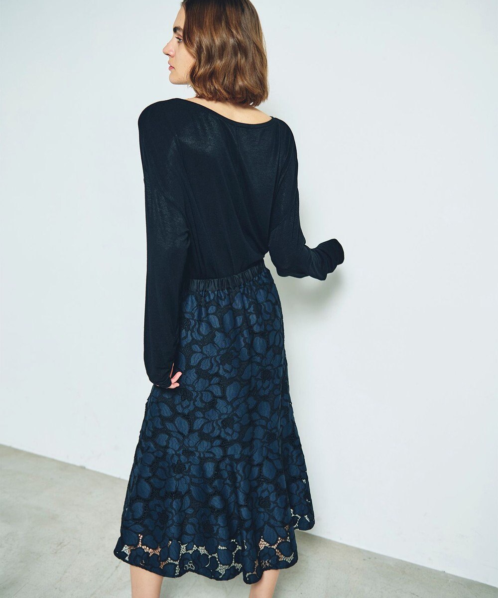 GRACE CONTINENTAL ローズレーススカート