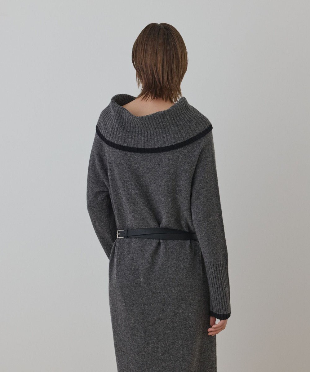 GRACE CONTINENTAL バイカラーオフショルニットワンピース 