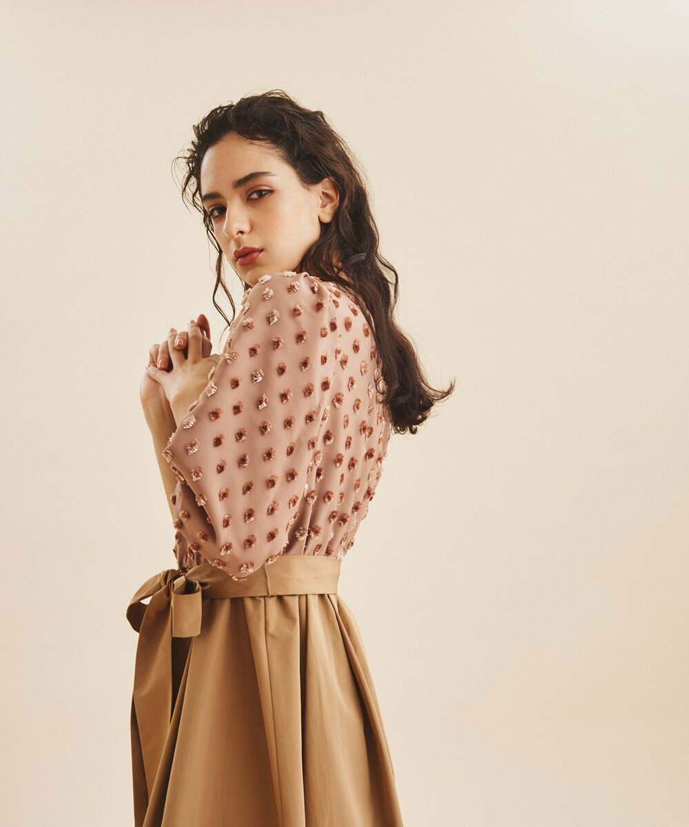 フェザードットコンビワンピース Grace Continental Grace Continental グレースコンチネンタル 通販 フェザードットコンビワンピース Grace Continental Grace Continental グレースコンチネンタル 通販