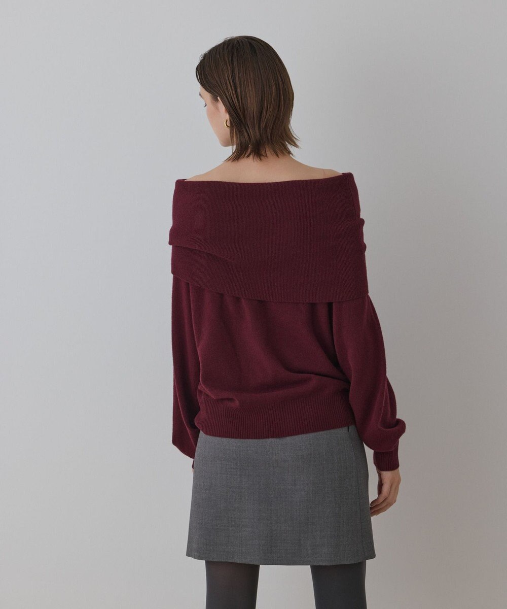 GRACE CONTINENTAL ウールオフショルニットトップ 