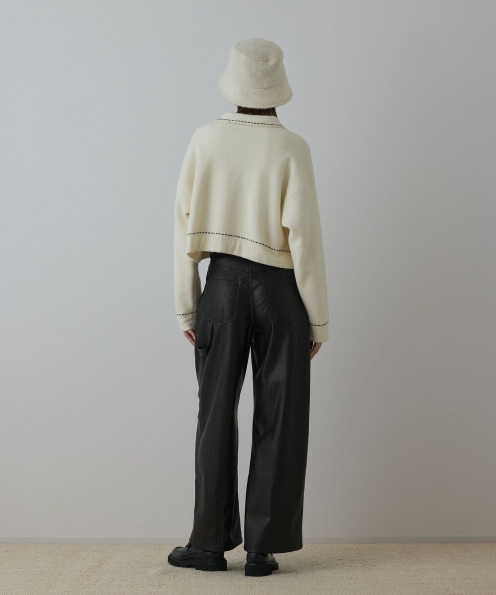 GRACE CONTINENTAL ステッチニットジャケット 