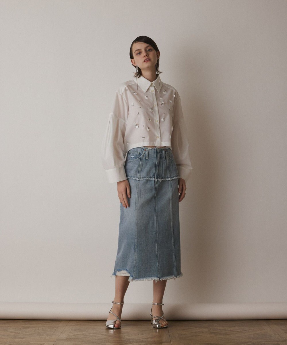 GRACE CONTINENTAL ビジューシャツ