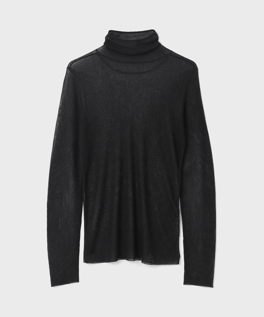 GRACE CONTINENTAL シアーリブタートルトップ