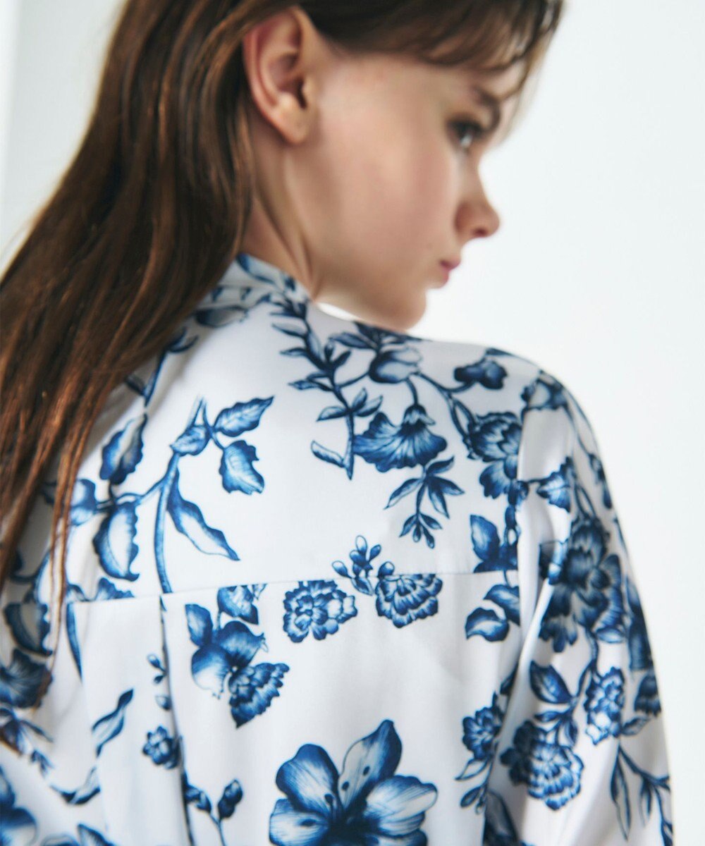 GRACE CONTINENTAL オリエンタルフラワープリントワンピース 