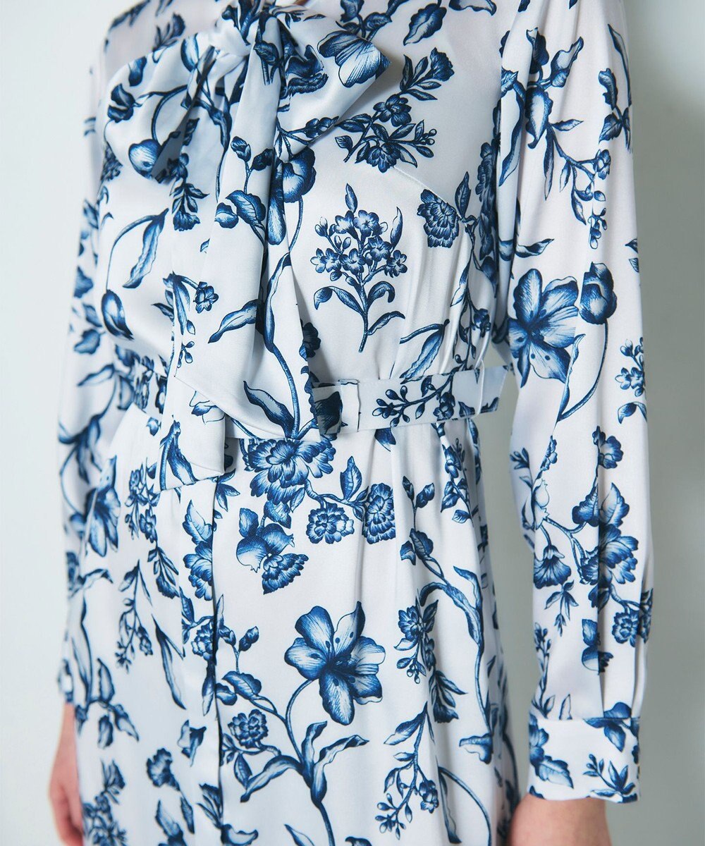 GRACE CONTINENTAL オリエンタルフラワープリントワンピース