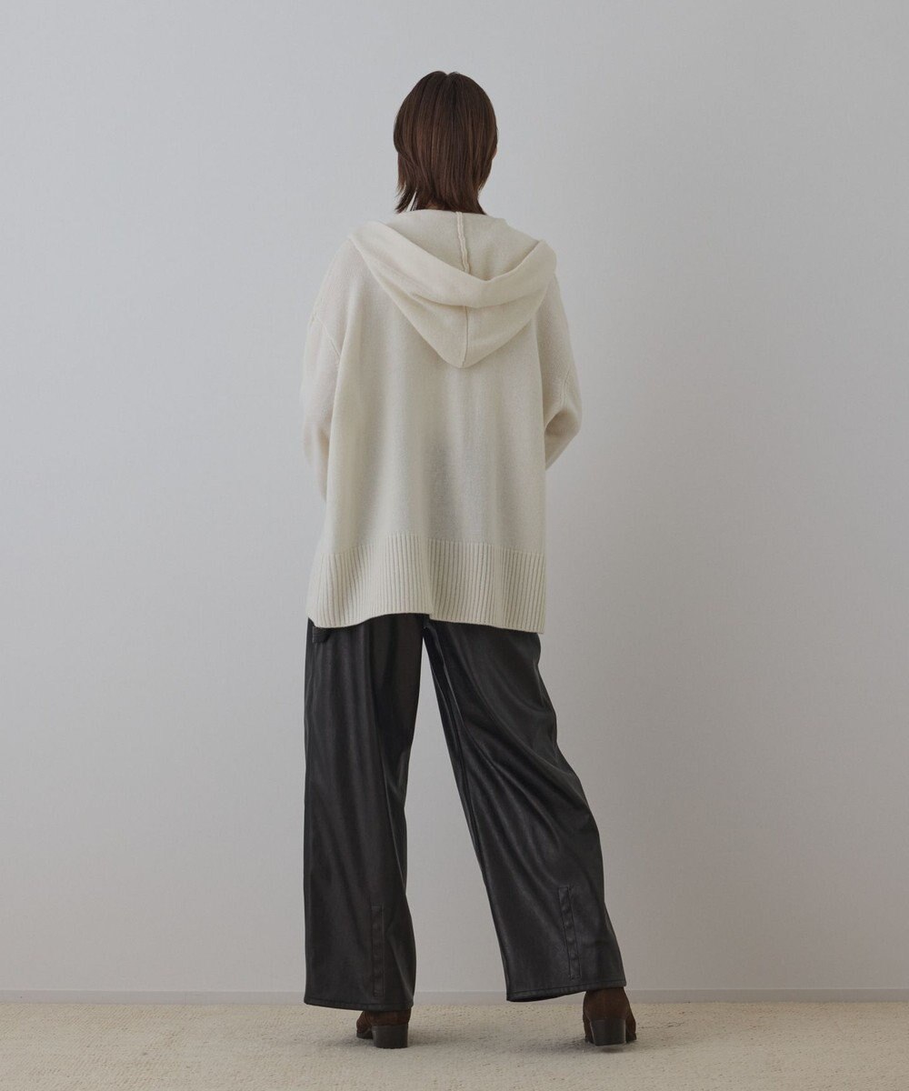 GRACE CONTINENTAL ウールフードニットカーディガン 