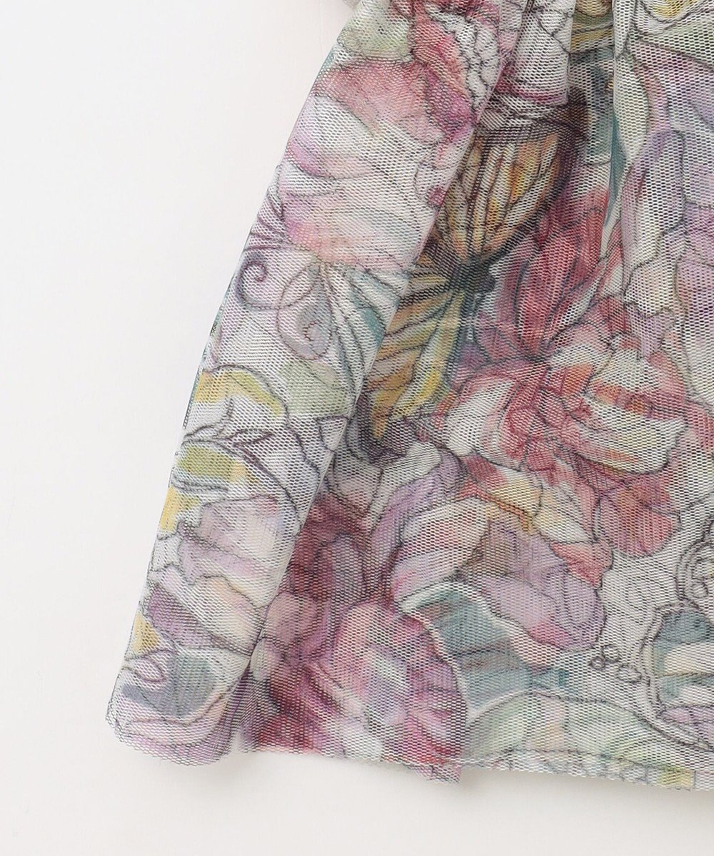 GRACE CONTINENTAL フラワーガーデンプリントスカート 