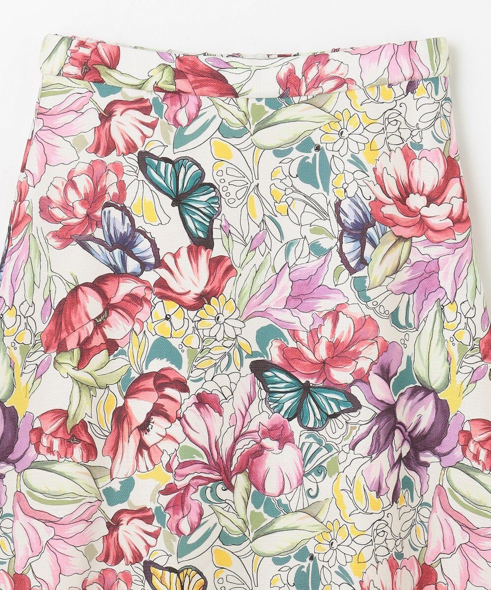 GRACE CONTINENTAL フラワーガーデンプリントスカート 