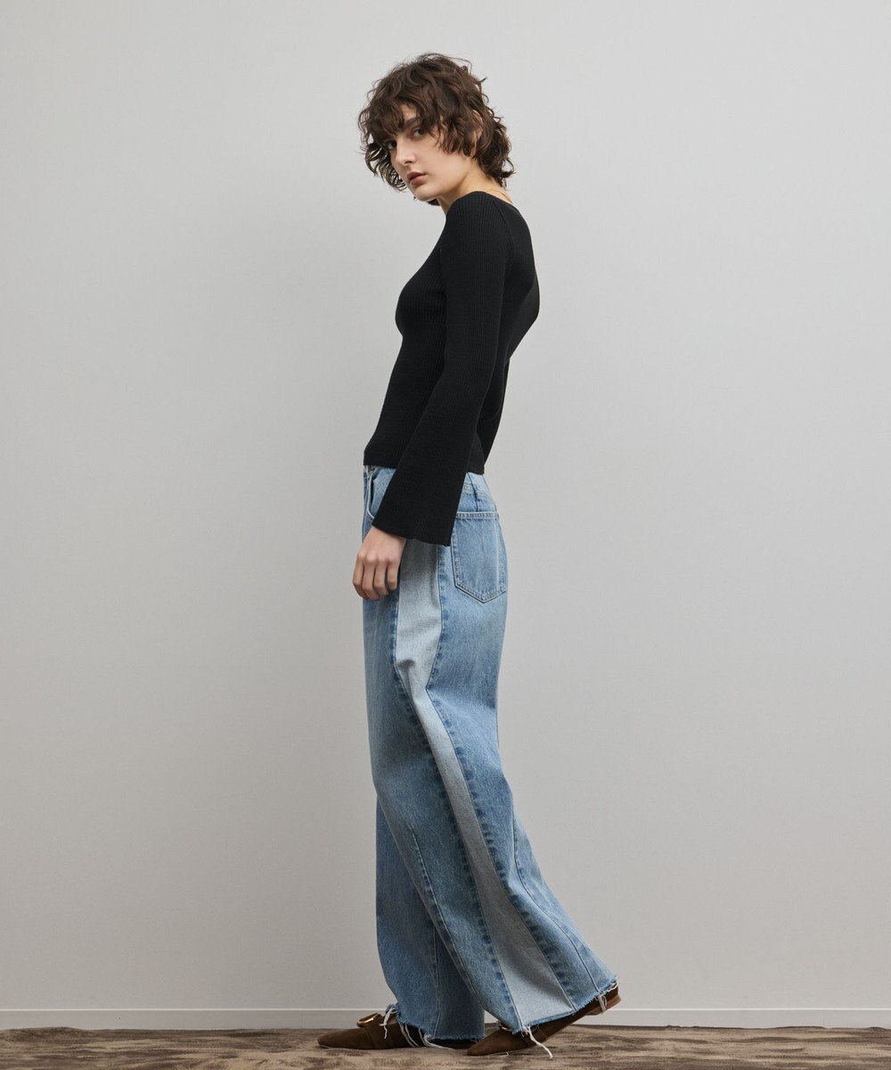 GRACE CONTINENTAL アイレットリブニットトップ 