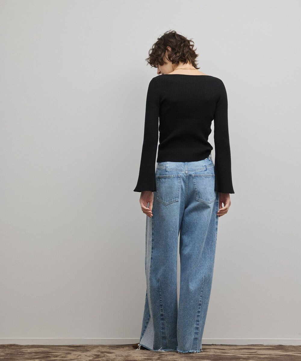 GRACE CONTINENTAL アイレットリブニットトップ 