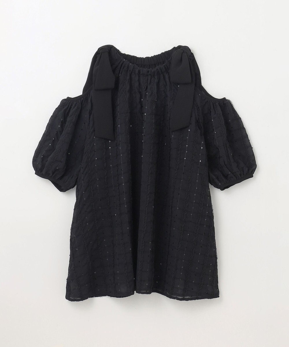 GRACE CONTINENTAL チュールフリルフレアトップ 