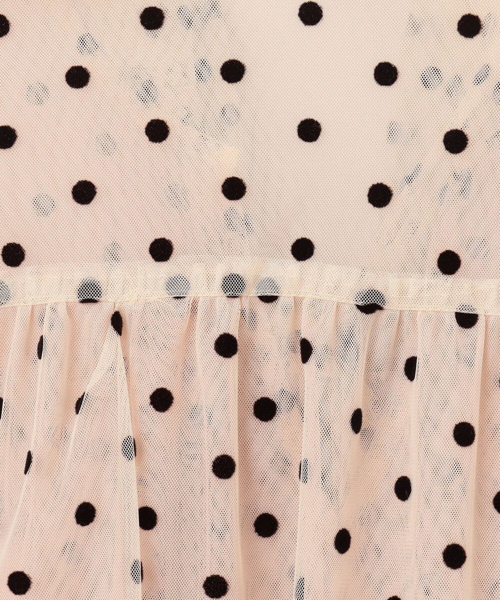 GRACE CONTINENTAL ドットフロッキーチュールトップ 