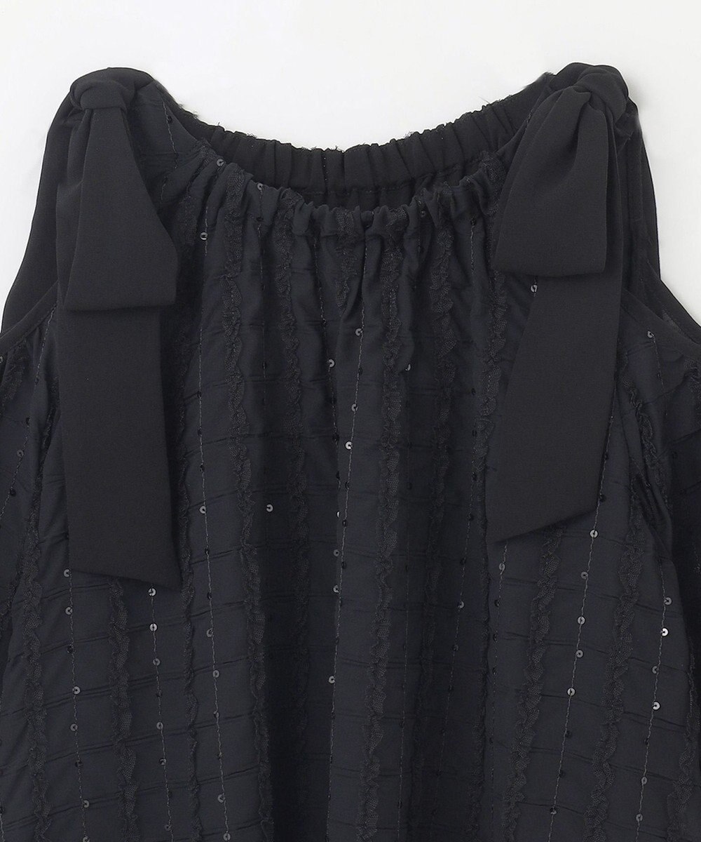 GRACE CONTINENTAL チュールフリルフレアトップ 