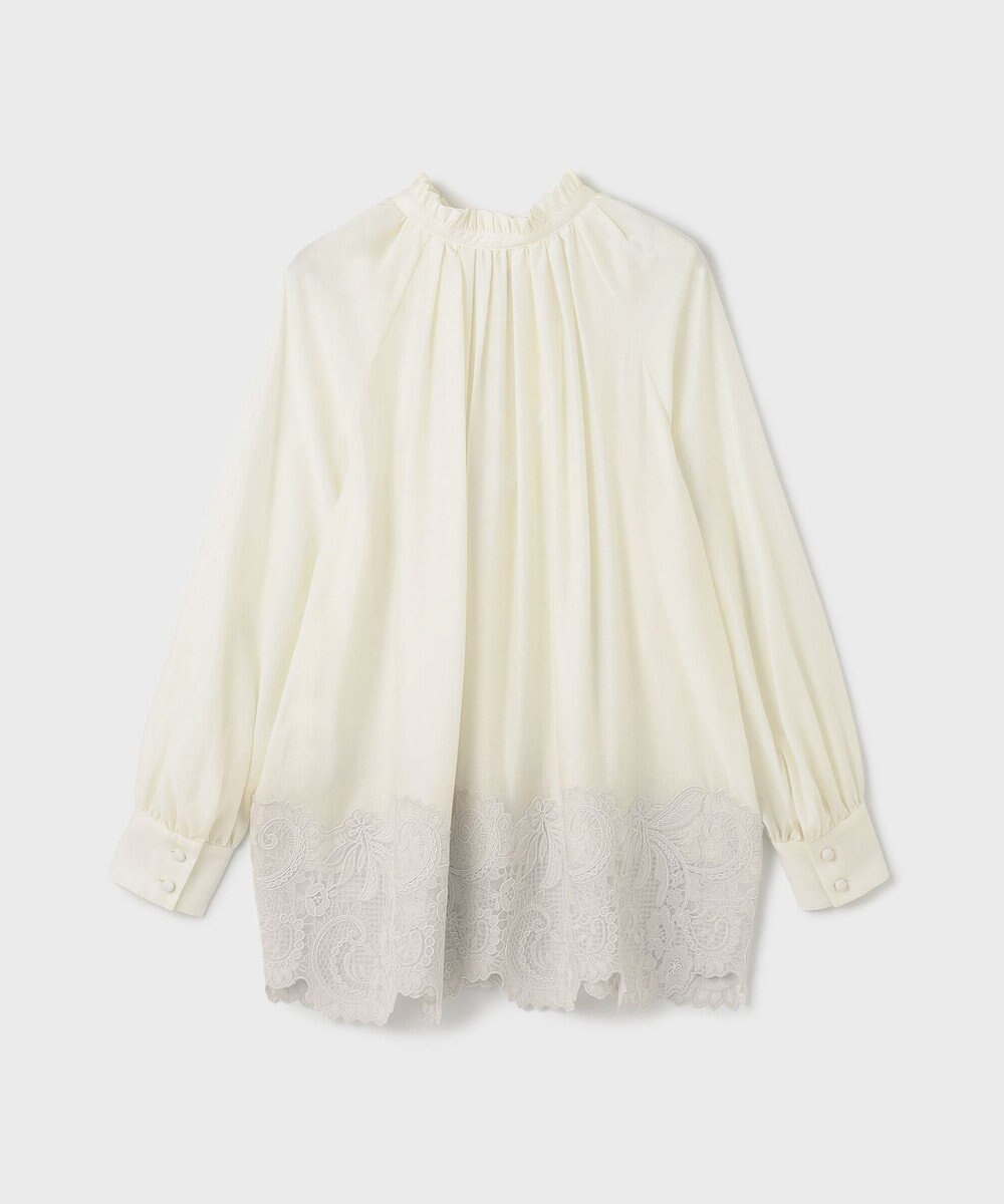 GRACE CONTINENTAL ヘムレースギャザートップ 