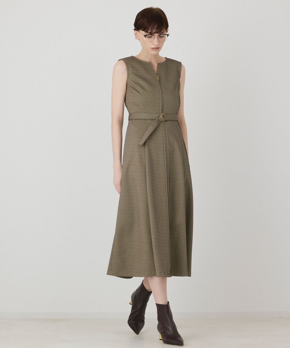 GRACE CONTINENTAL フレア切替カットワンピース 