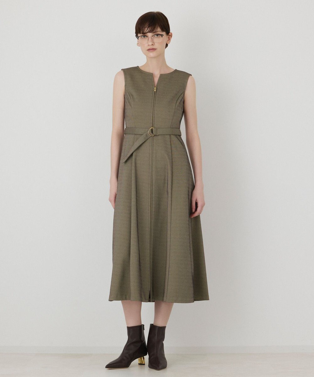 GRACE CONTINENTAL フレア切替カットワンピース 