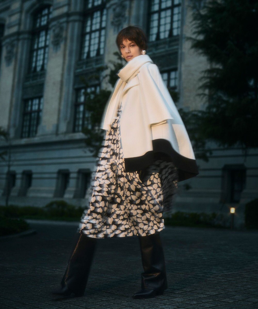 GRACE CONTINENTAL ストール付リバーケープ 