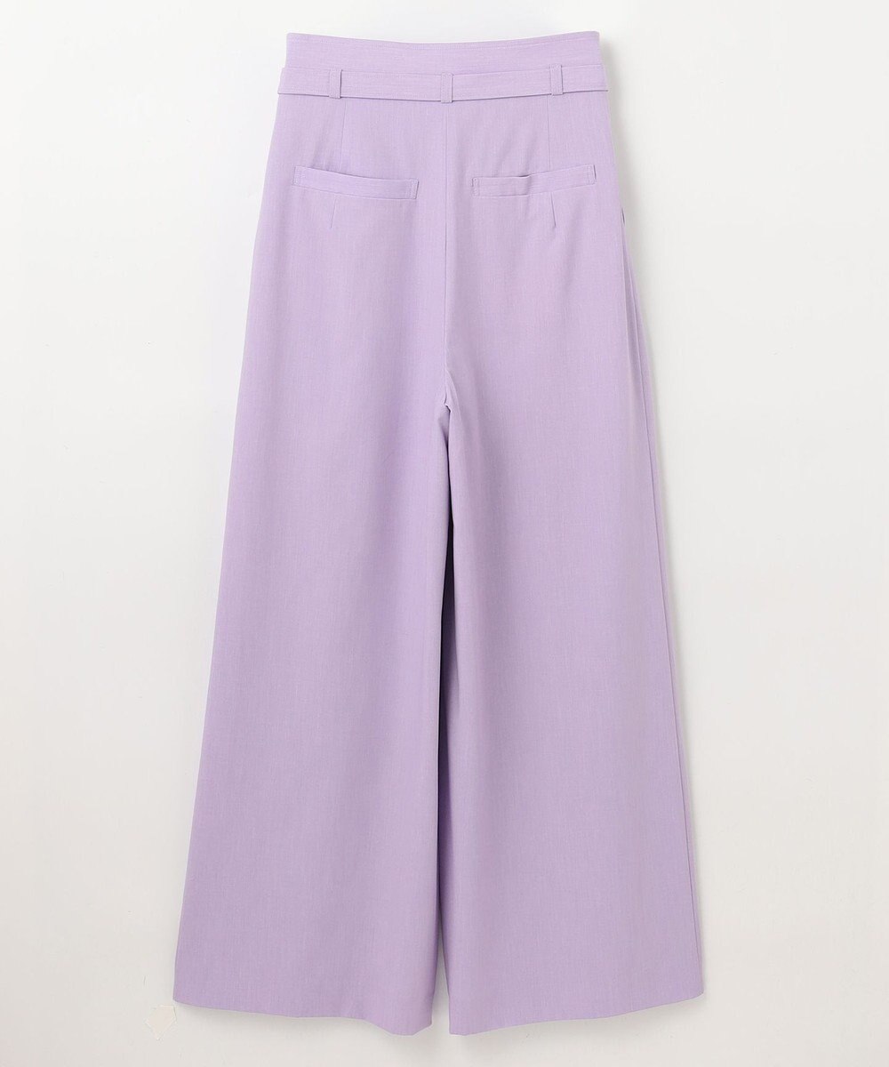 GRACE CONTINENTAL ツータックベルトワイドパンツ 