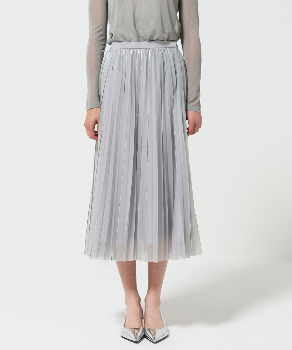 GRACE CONTINENTAL フォイルラインプリーツスカート 