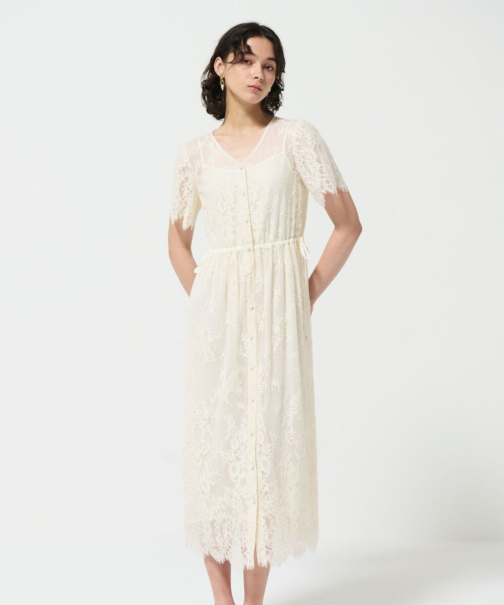 GRACE CONTINENTAL レースドロストワンピース