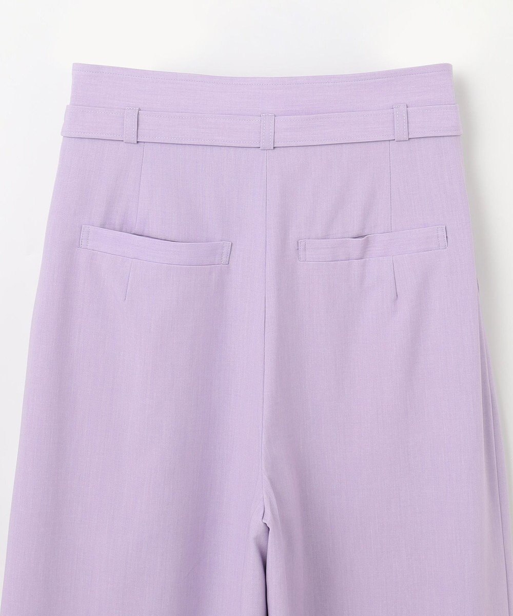GRACE CONTINENTAL ツータックベルトワイドパンツ 