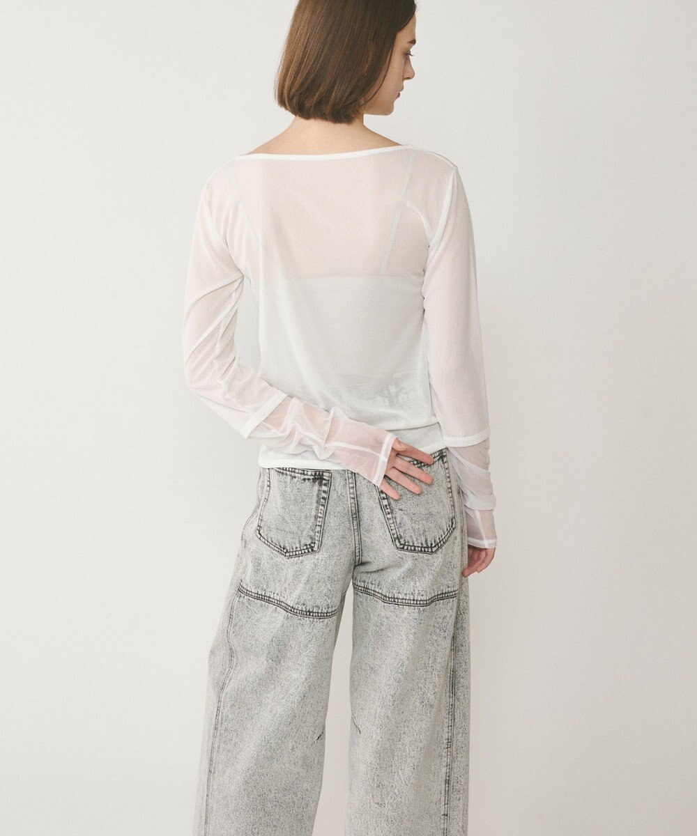 GRACE CONTINENTAL シアーアセテートカットトップ