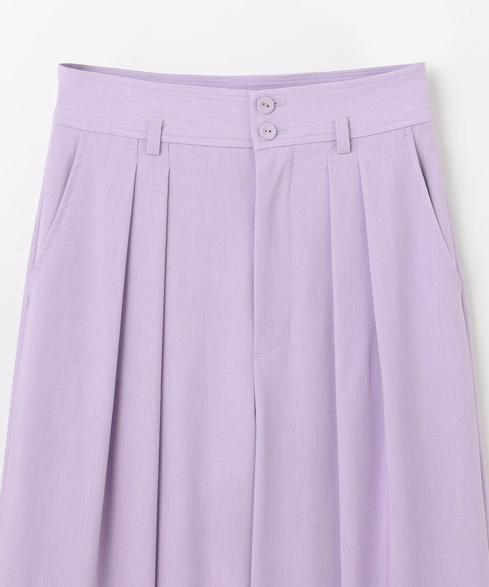 GRACE CONTINENTAL ツータックベルトワイドパンツ 