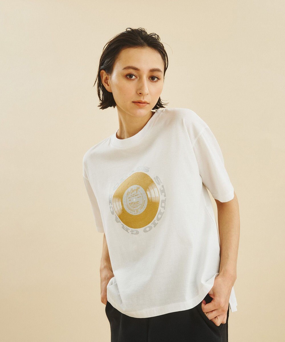 GRACE CONTINENTAL レコードプリントTシャツ
