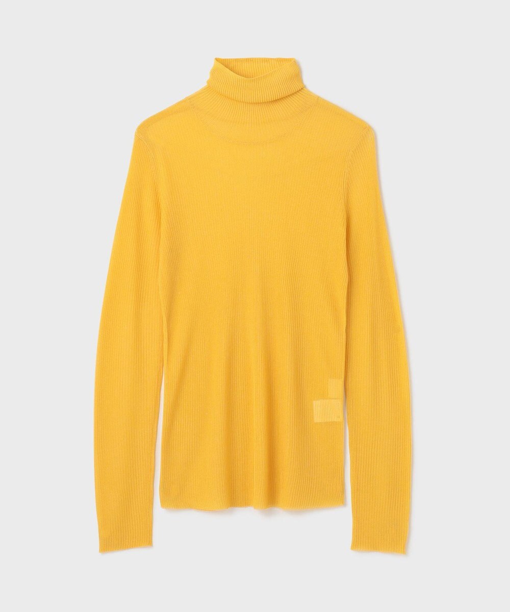 GRACE CONTINENTAL シアーリブタートルトップ