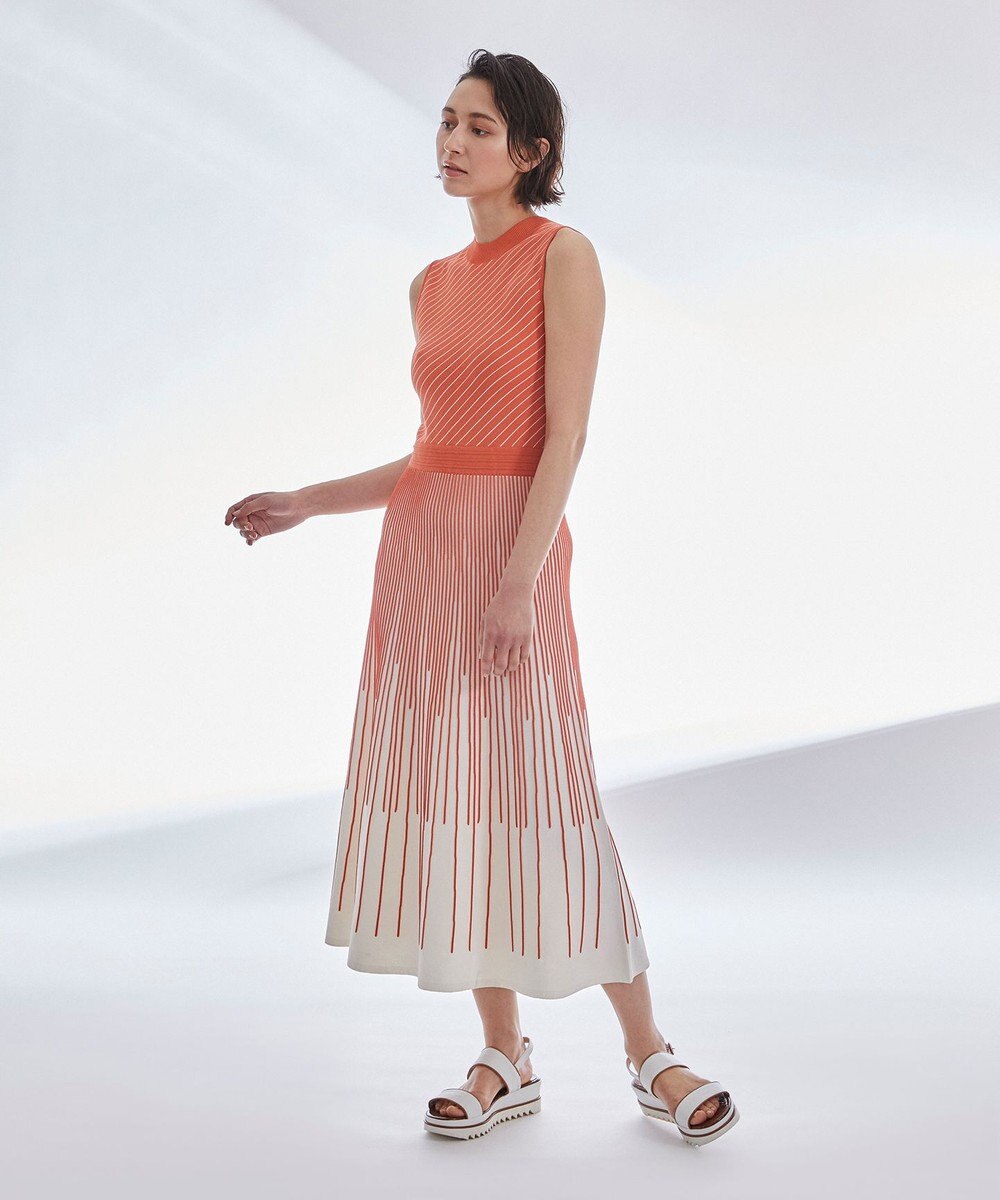 バイカラーラインニットワンピース Grace Continental Grace Continental グレースコンチネンタル 通販 バイカラーラインニットワンピース Grace Continental Grace Continental グレースコンチネンタル 通販