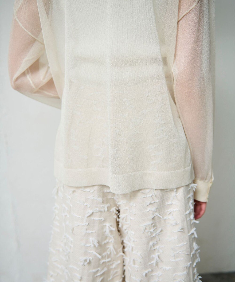 GRACE CONTINENTAL リボンヤーンフレアパンツ 